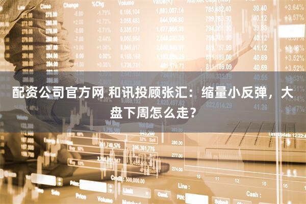 配资公司官方网 和讯投顾张汇：缩量小反弹，大盘下周怎么走？