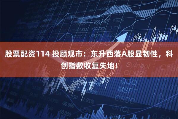 股票配资114 投顾观市：东升西落A股显韧性，科创指数收复失地！